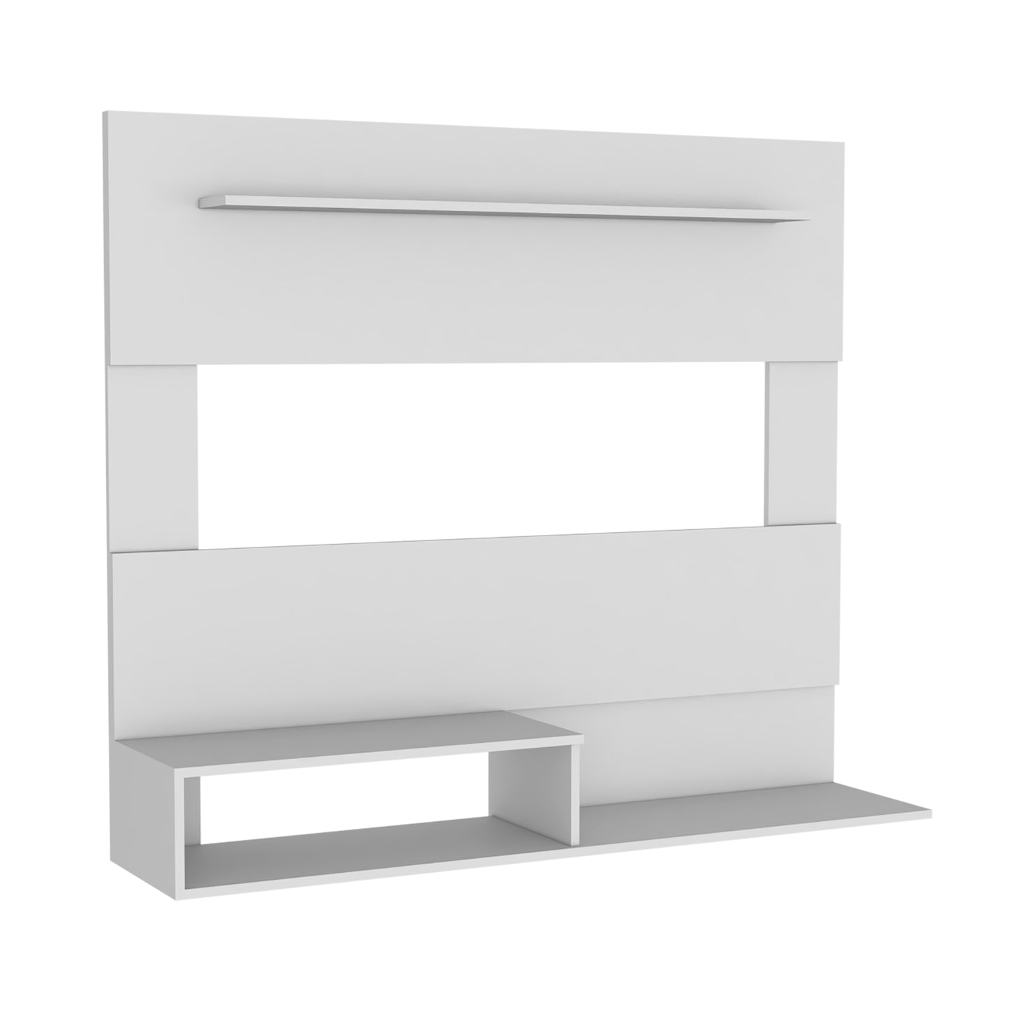 Panel de Tv Ascher, Blanco, con Espacio Para Televisor de Hasta 55 Pulgadas