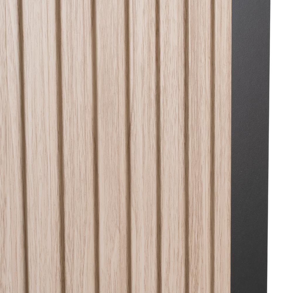 Panel de Tv Hober, Plata Oscuro y Bardolino, con Espacio Para Televisor desde 55" hasta 70"