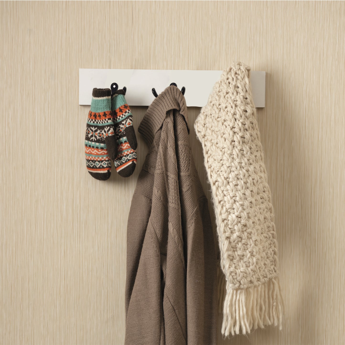 Perchero Sócrates 3 Ganchos Blanco