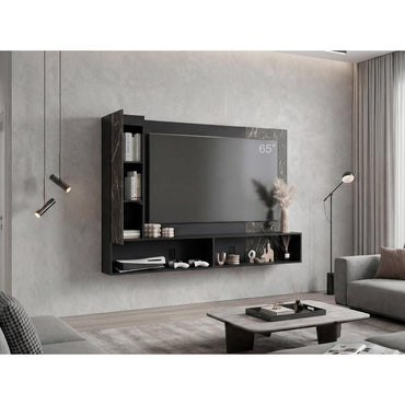 Panel de Tv Beta, Wengue y Mamba con Espacio Para Televisor de Hasta 65"