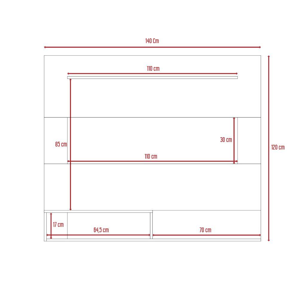 Panel Tv 55" FM 010C, Café Claro
