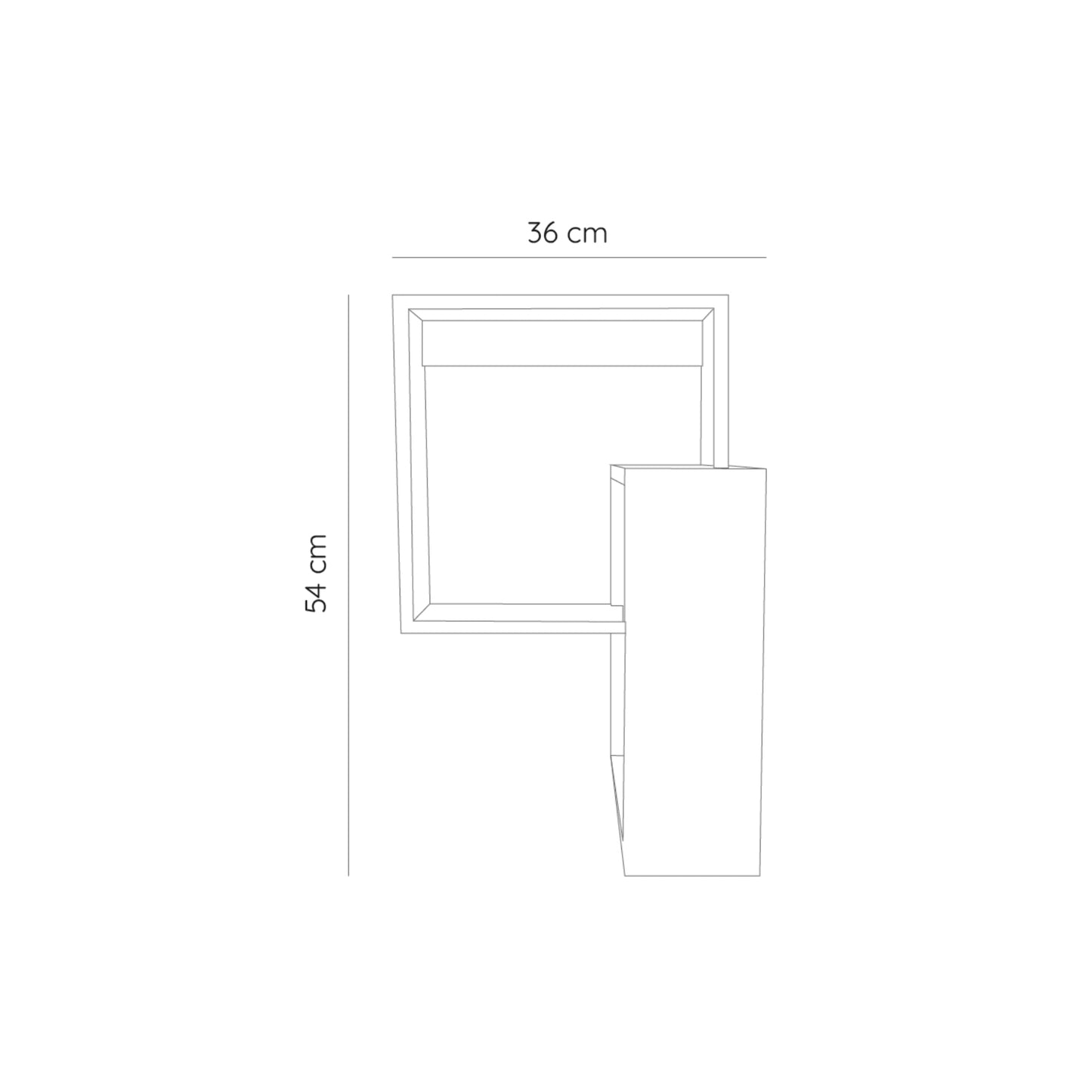 Repisa Deia Esquinera Bi-Color