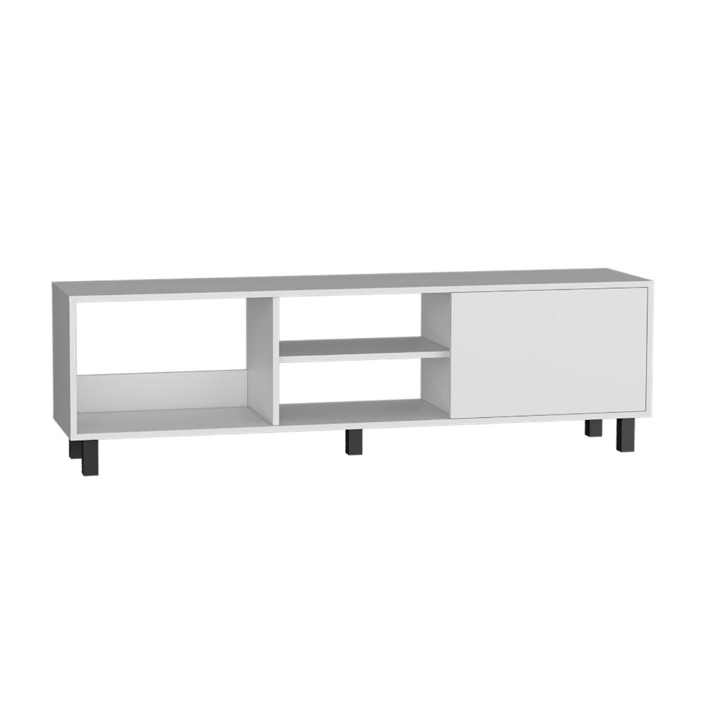 Rack Tv 65" Tunez Una Puerta, Color Blanco