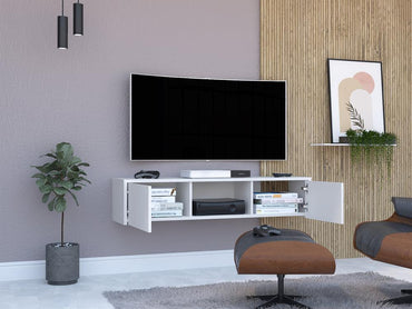 Panel Tv 49" Con Dos Puertas FM 011B, Blanco