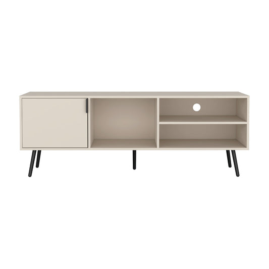 Rack Tv 65" Con Una Puerta Abatible FM 043B, Beige