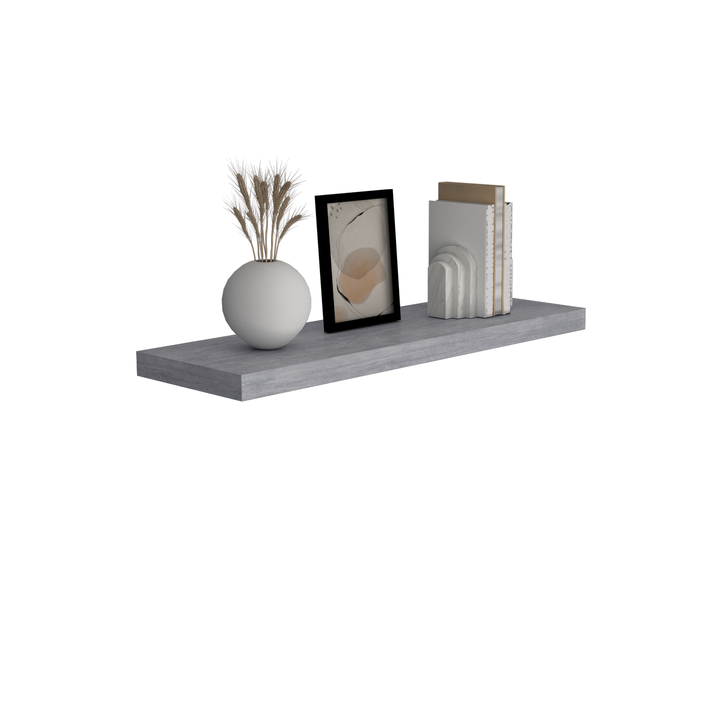 Repisa Flotante FM 041G, Gris Claro