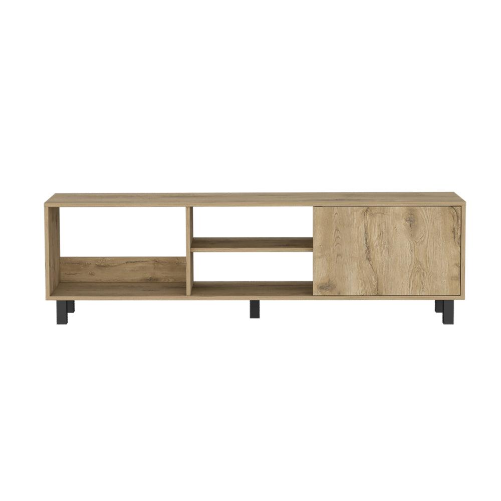 Rack Tv 65" Tunez Una Puerta, Color Macadamia
