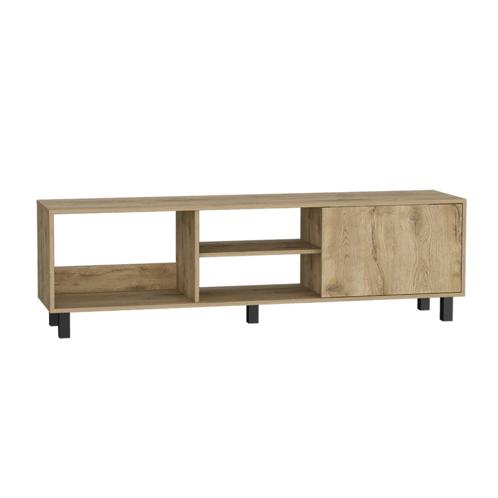 Rack Tv 65" Tunez Una Puerta, Color Macadamia