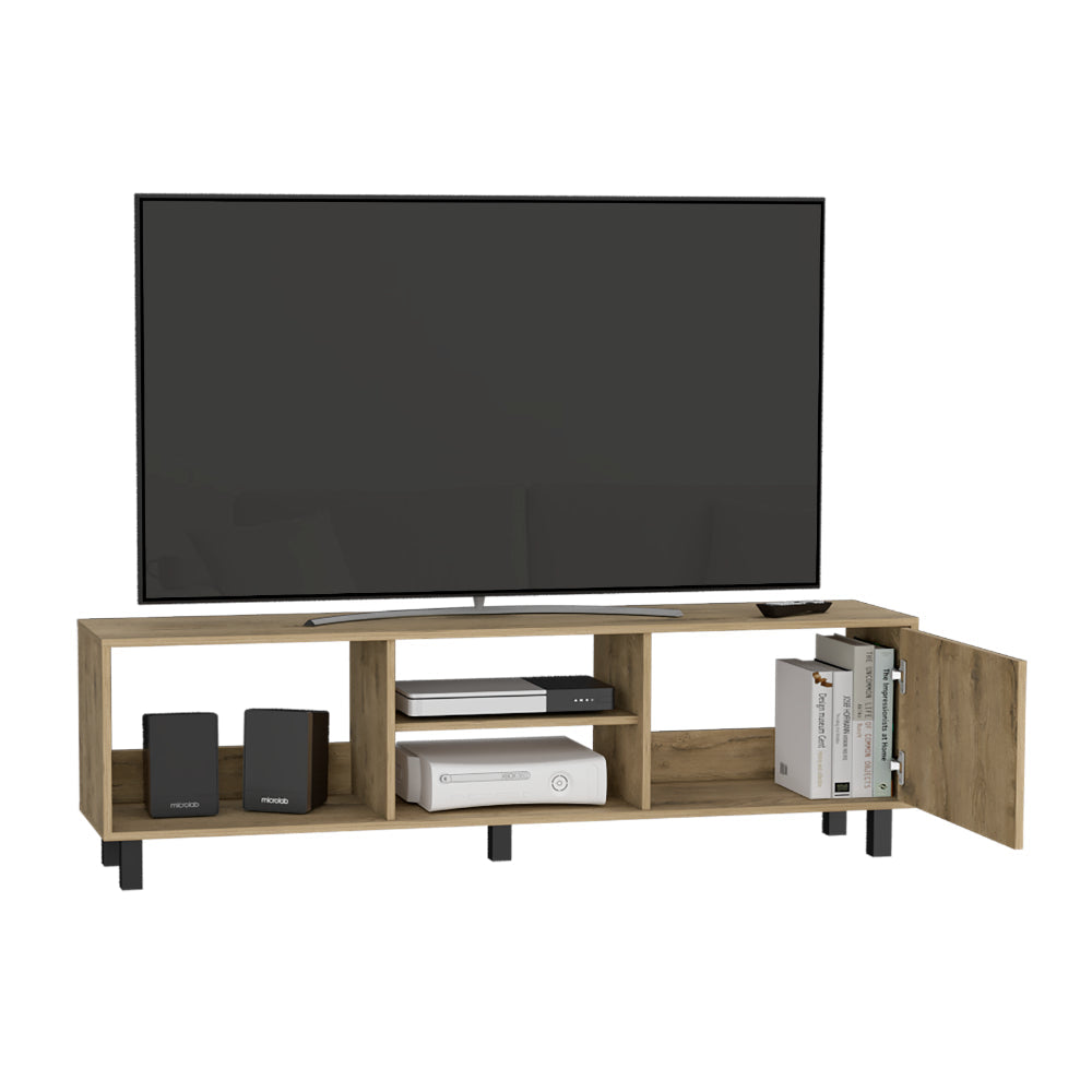 Rack Tv 65" Tunez Una Puerta, Color Macadamia