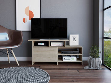 Rack Tv 32" Con Una Puerta, FM Furniture 039C, Café Claro