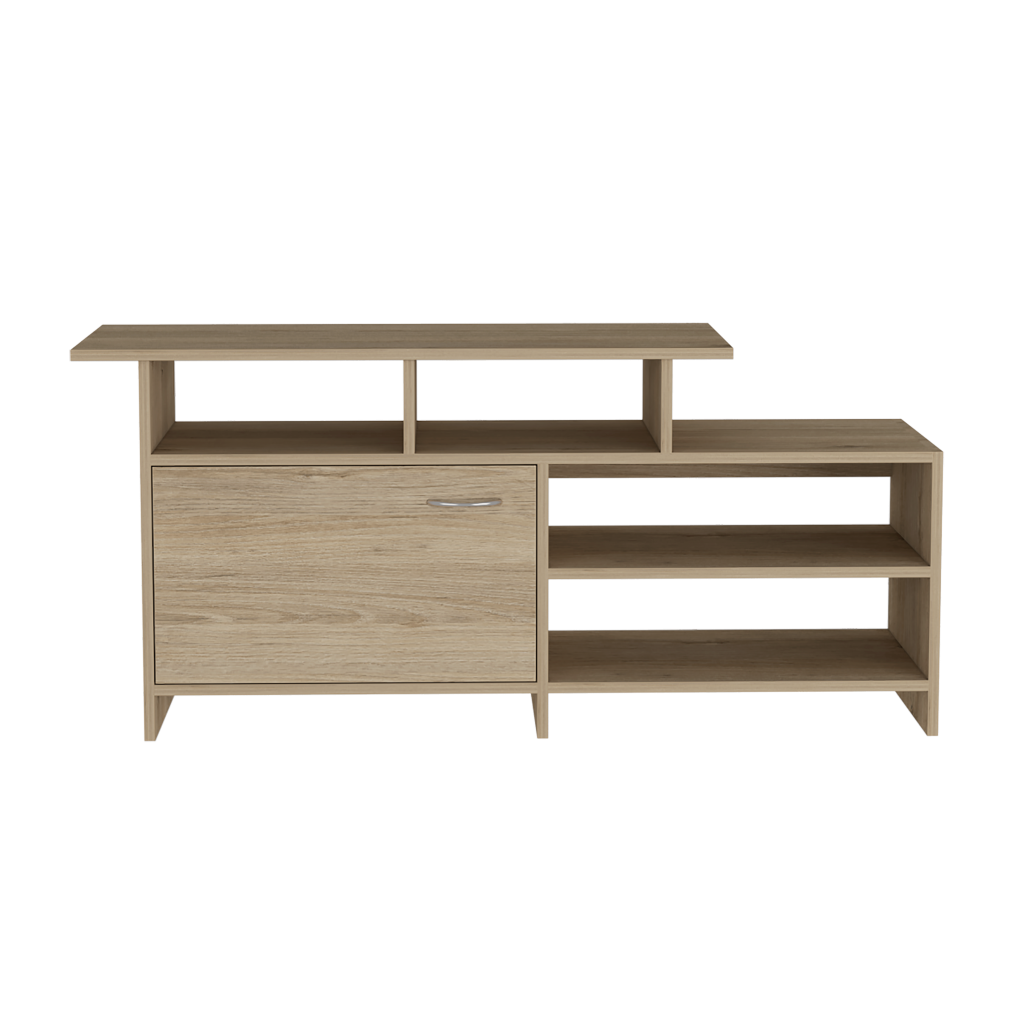Rack Tv 32" Con Una Puerta, FM Furniture 039C, Café Claro