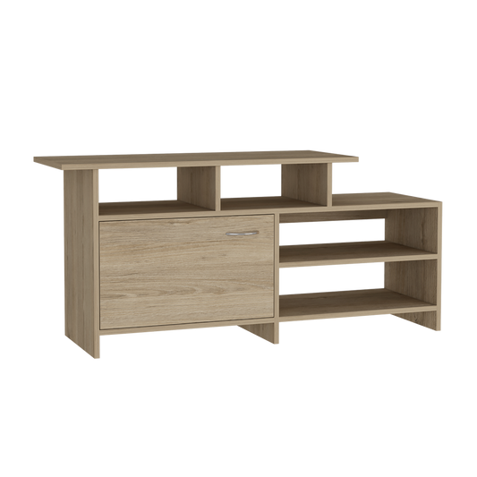 Rack Tv 32" Con Una Puerta, FM Furniture 039C, Café Claro