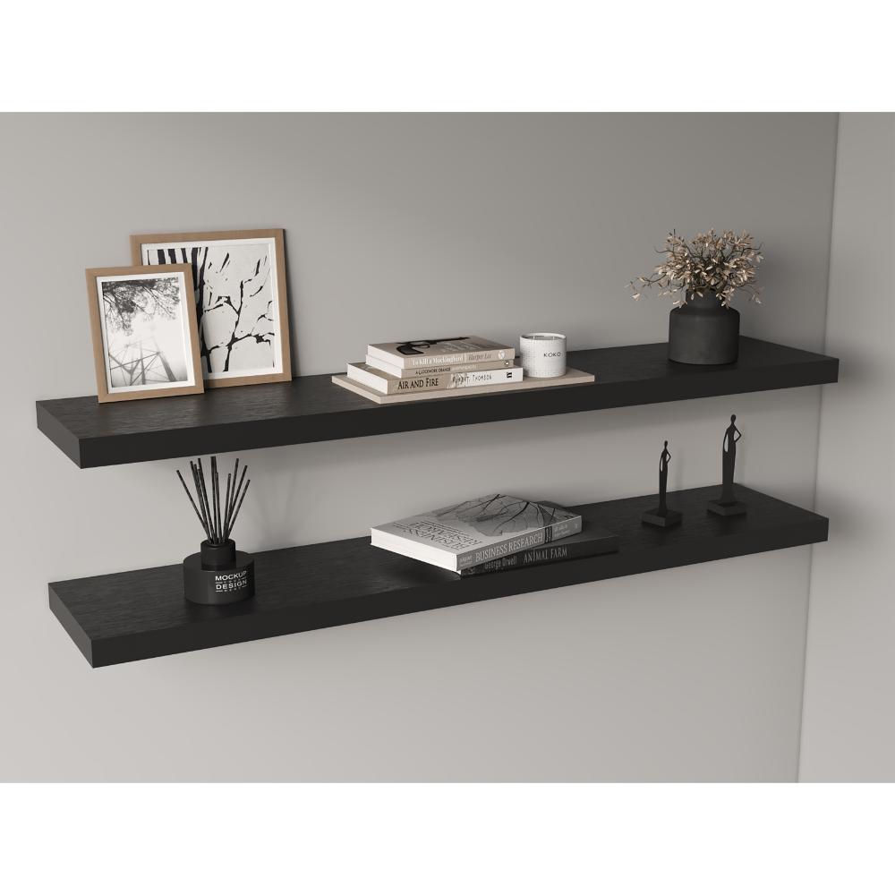 Repisa Flotante Wall, Wengue Por Una Unidad