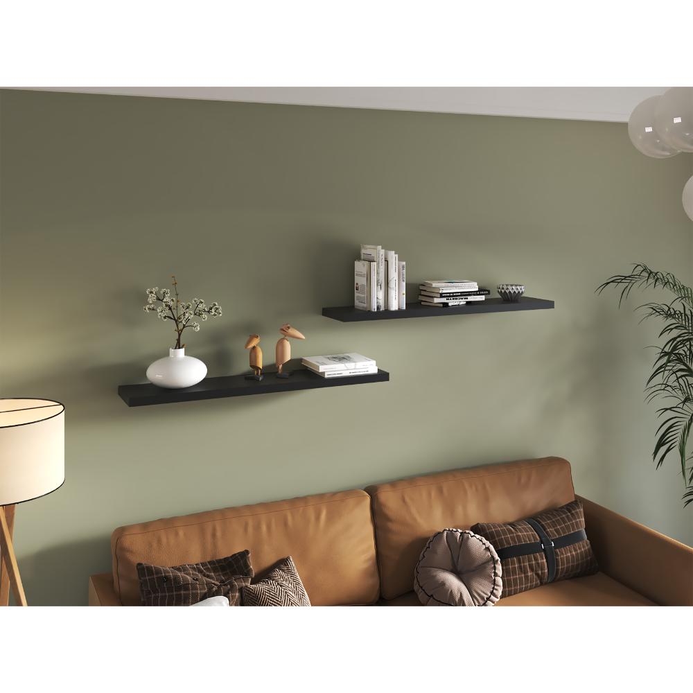 Repisa Flotante Wall, Wengue Por Una Unidad