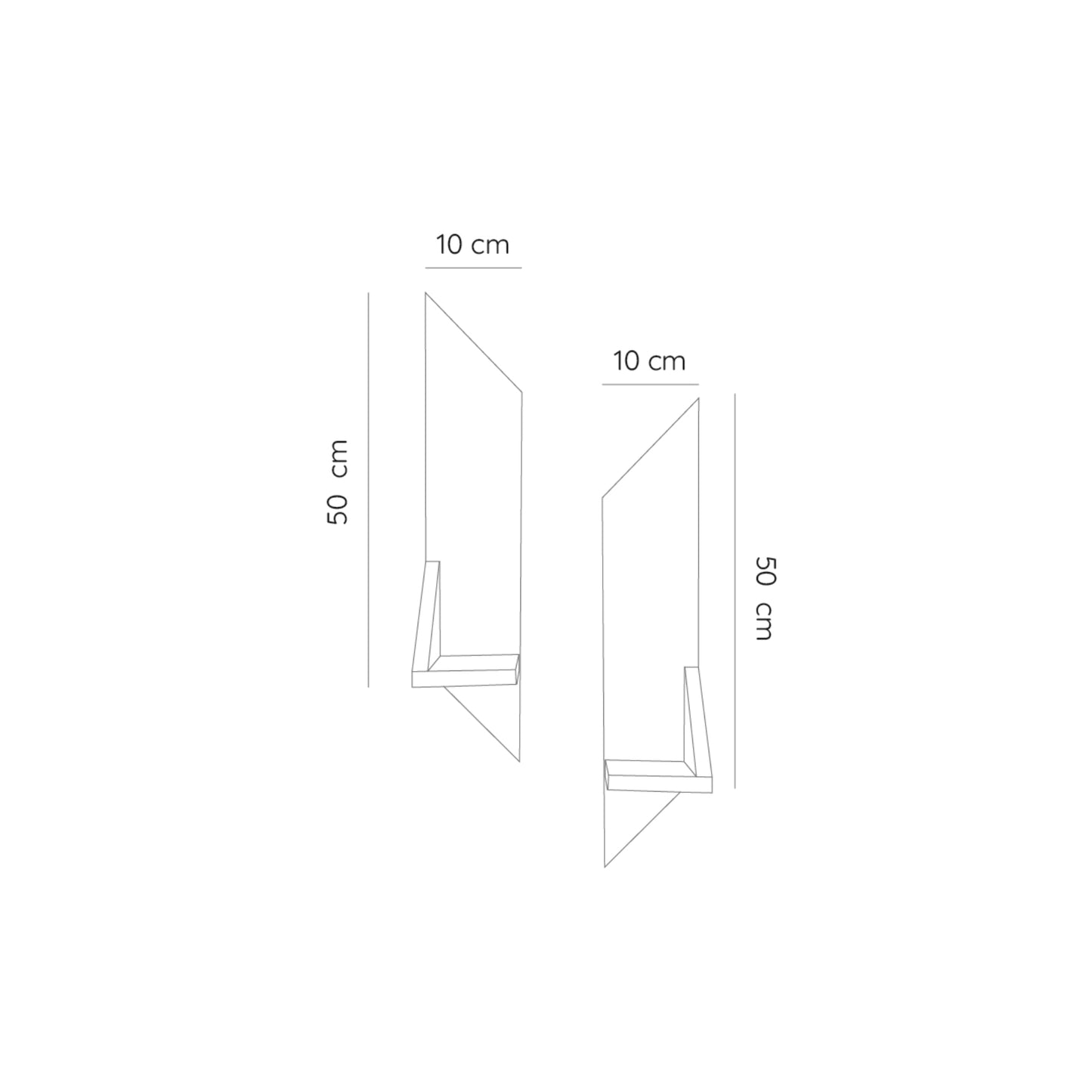 Set 2 Repisas Vettel  Bi-Color