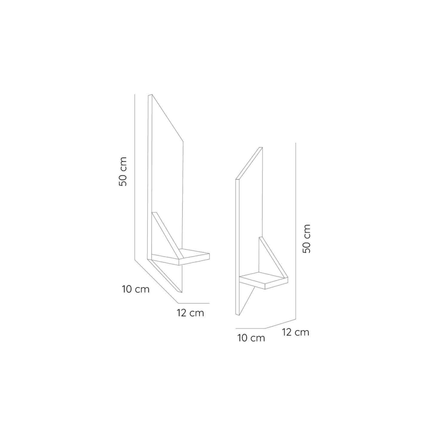 Set 2 Repisas Vettel  Bi-Color