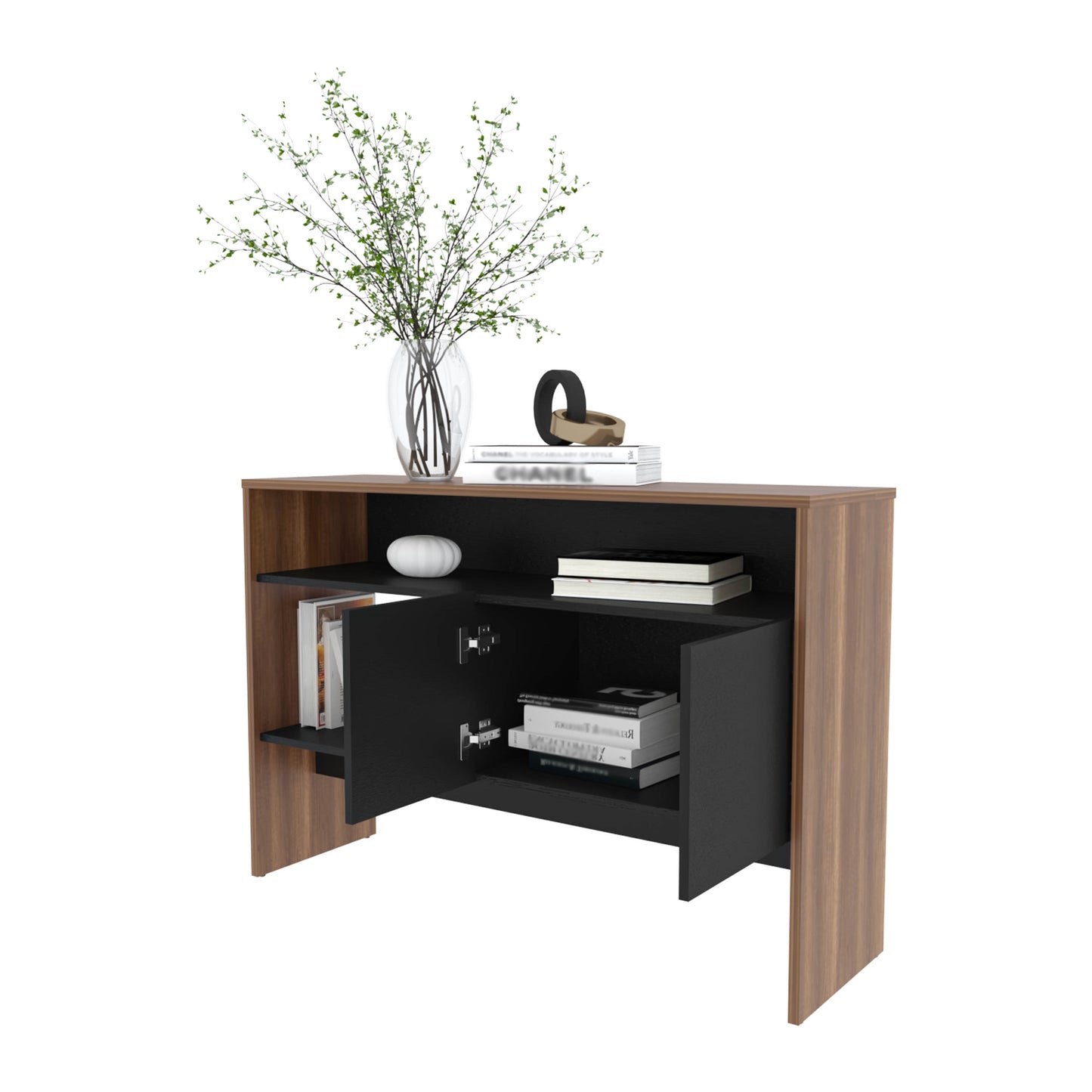 Arrimo Dos Puertas, FM Furniture Cafe Claro Y Negro