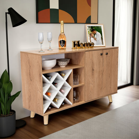 Bar Bajo Doce Botelleros Dos Puertas Fm 013C Café Claro