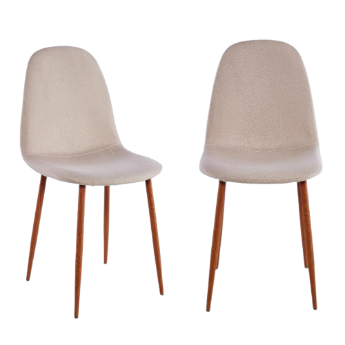 Silla Concept, Tapiz Café Claro y Pata Café Oscuro, con cuatro patas
