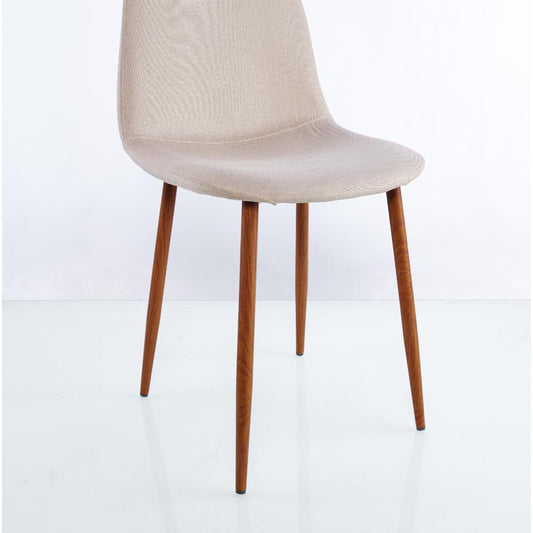 Silla Concept, Tapiz Café Claro y Pata Café Oscuro, con cuatro patas