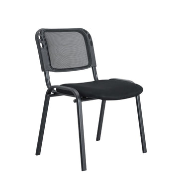 Silla Interlocutora, Negro, Con espaldar y diseño sencillo x5