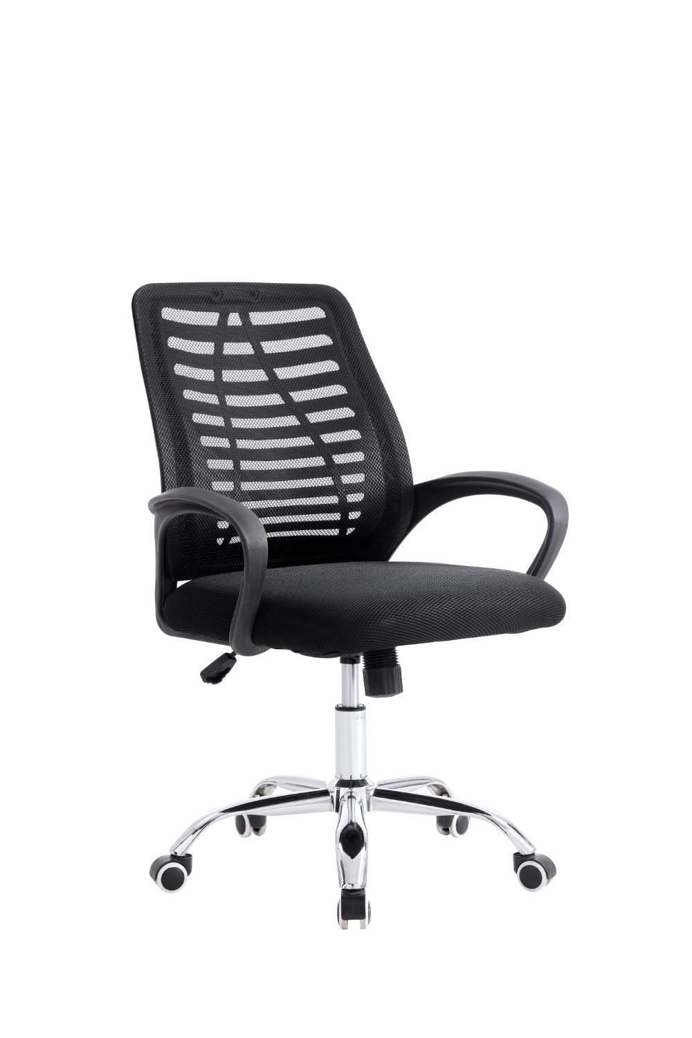 Silla de Escritorio Liz, Negro, cuenta con brazos y espaldar