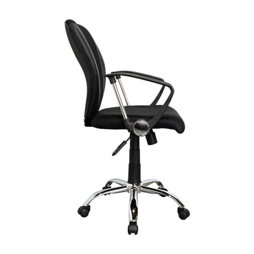 Silla de Escritorio Star, Wengue, con Cómodo Espaldar y Rodachinas Para Su Fácil Desplazamiento