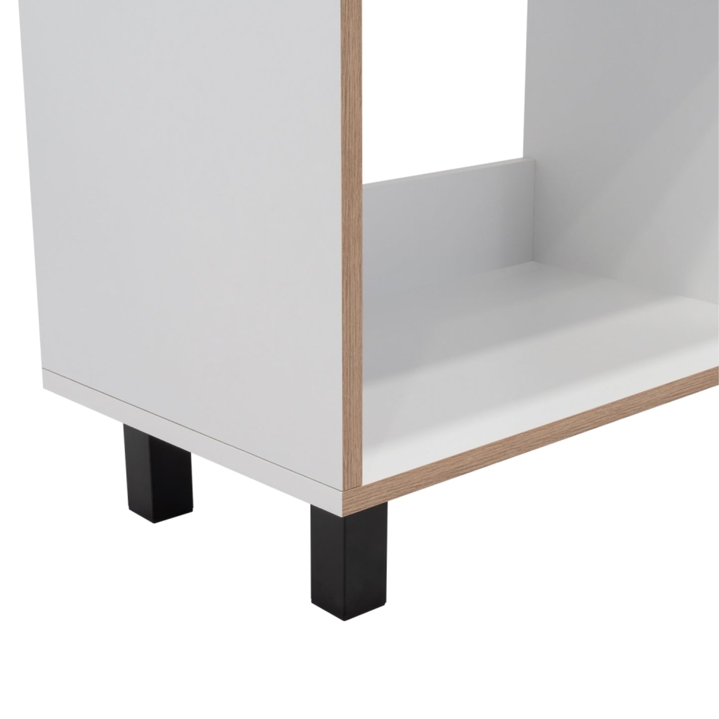 Rack Tv 70" Con Cinco Repisas, FM Furniture, Blanco