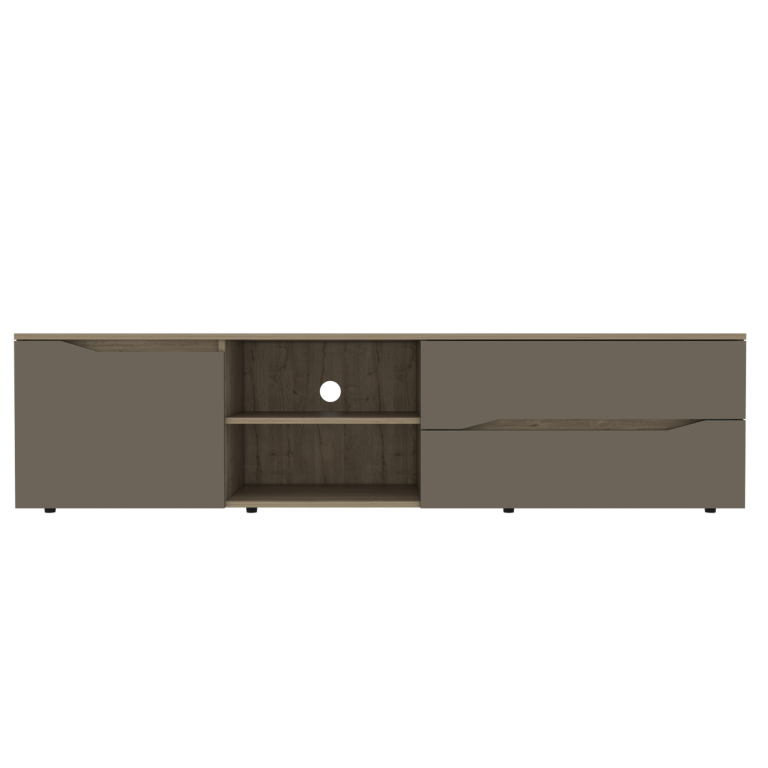 Rack Para TV Obregon Color Duna y Taupe Para Sala De Estar