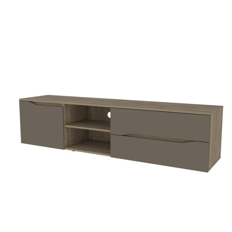 Rack Para TV Obregon Color Duna y Taupe Para Sala De Estar