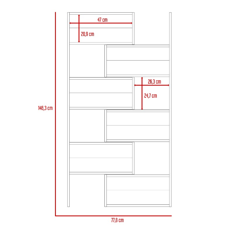 Biblioteca Office Color Miel Para Oficina