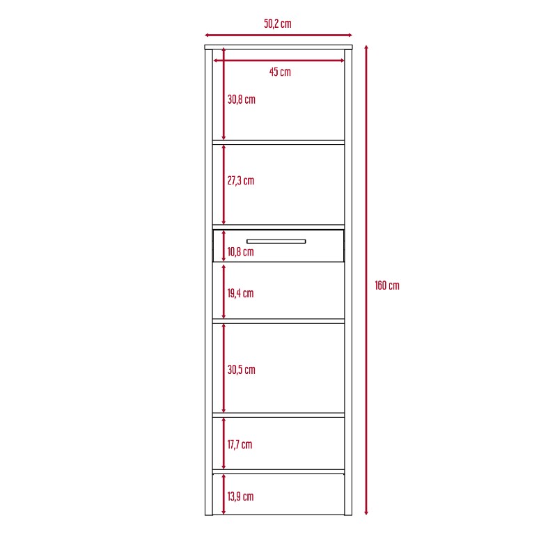 Biblioteca Magnum Color Miel Para Oficina