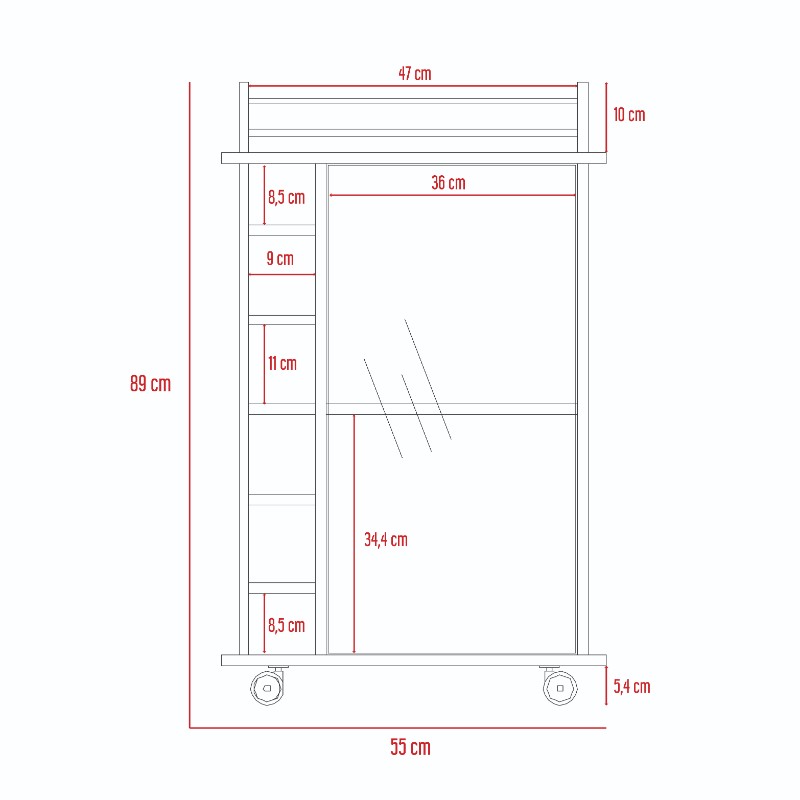 Bar Dukat Color Rovere Para Sala De Estar
