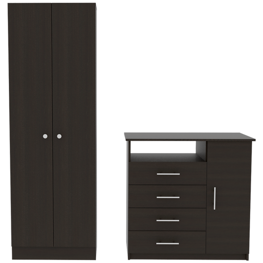 Combo Dreams, Wengue, incluye closet y cómoda