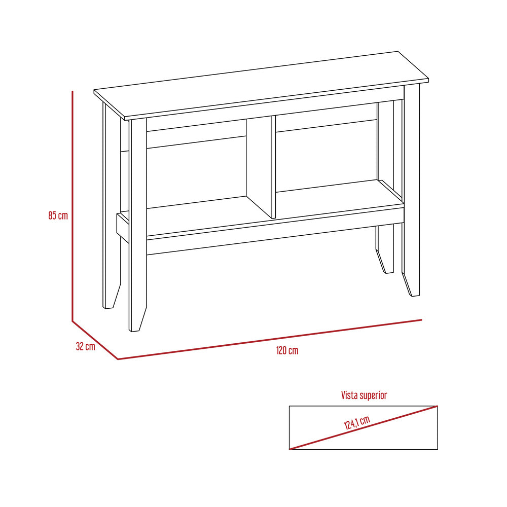 Mesa de Centro + Arrimo Essential Color Coñac Para Sala De Estar