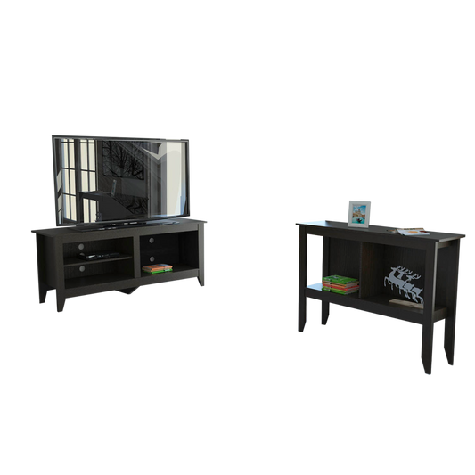 Rack + Arrimo Essential Color Wengue Para Sala De Estar