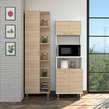 Combo Kitchen, Rovere y Blanco, incluye mueble cocina 54 y optimizador