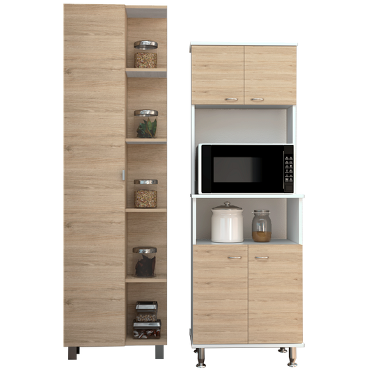 Combo Kitchen, Rovere y Blanco, incluye mueble cocina 54 y optimizador