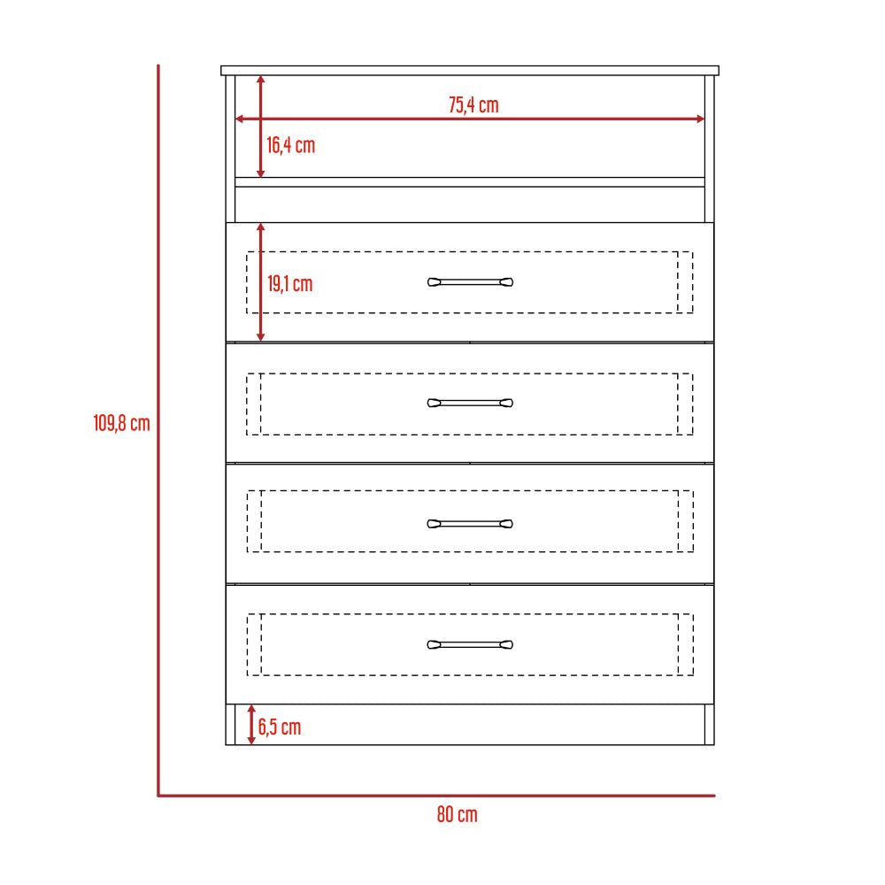 Combo Dreams, Wengue, incluye cómoda y zapatero