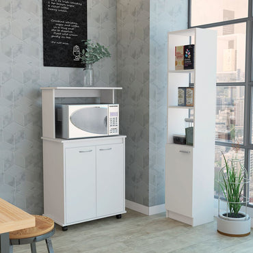 Combo Kitchen, Blanco, incluye mueble microondas y optimizador