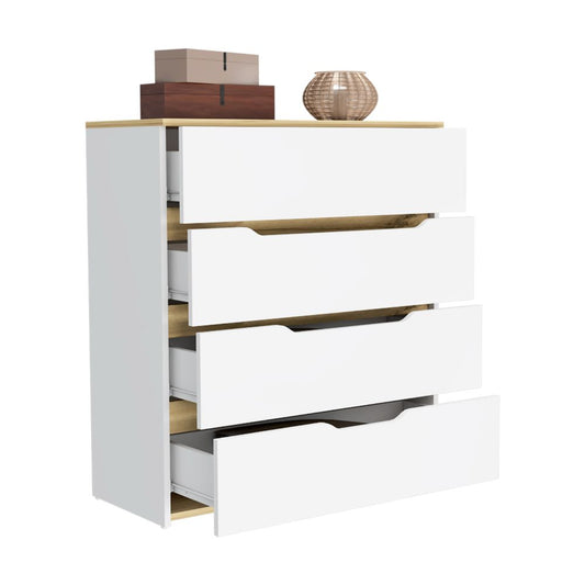 Cómoda Z Color Blanco y Duna Para Dormitorio