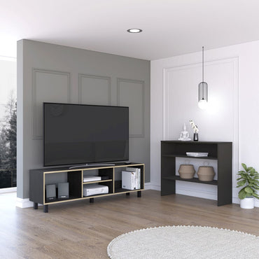 Rack TV + Arrimo Beijing Color Nomik Wengue y Duna Para Sala De Estar