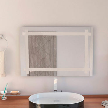 Espejo Broni Color Gris Para Baño