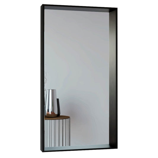 Espejo Trento Color Wengue Para Sala De Estar