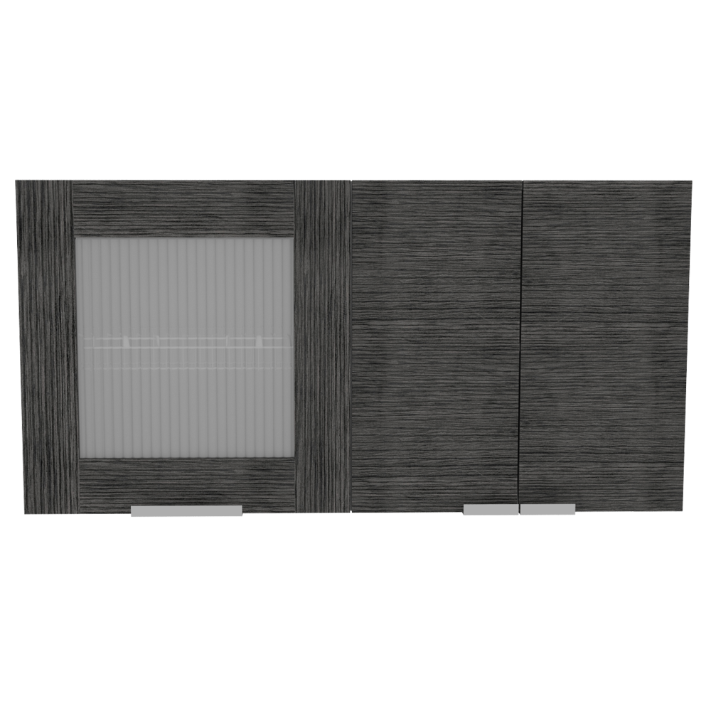 Mueble Superior Fendi Color Roble Gris y Blanco Para Cocina