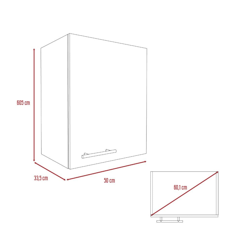 Mueble Aéreo Manchester Color Wengue Para Cocina