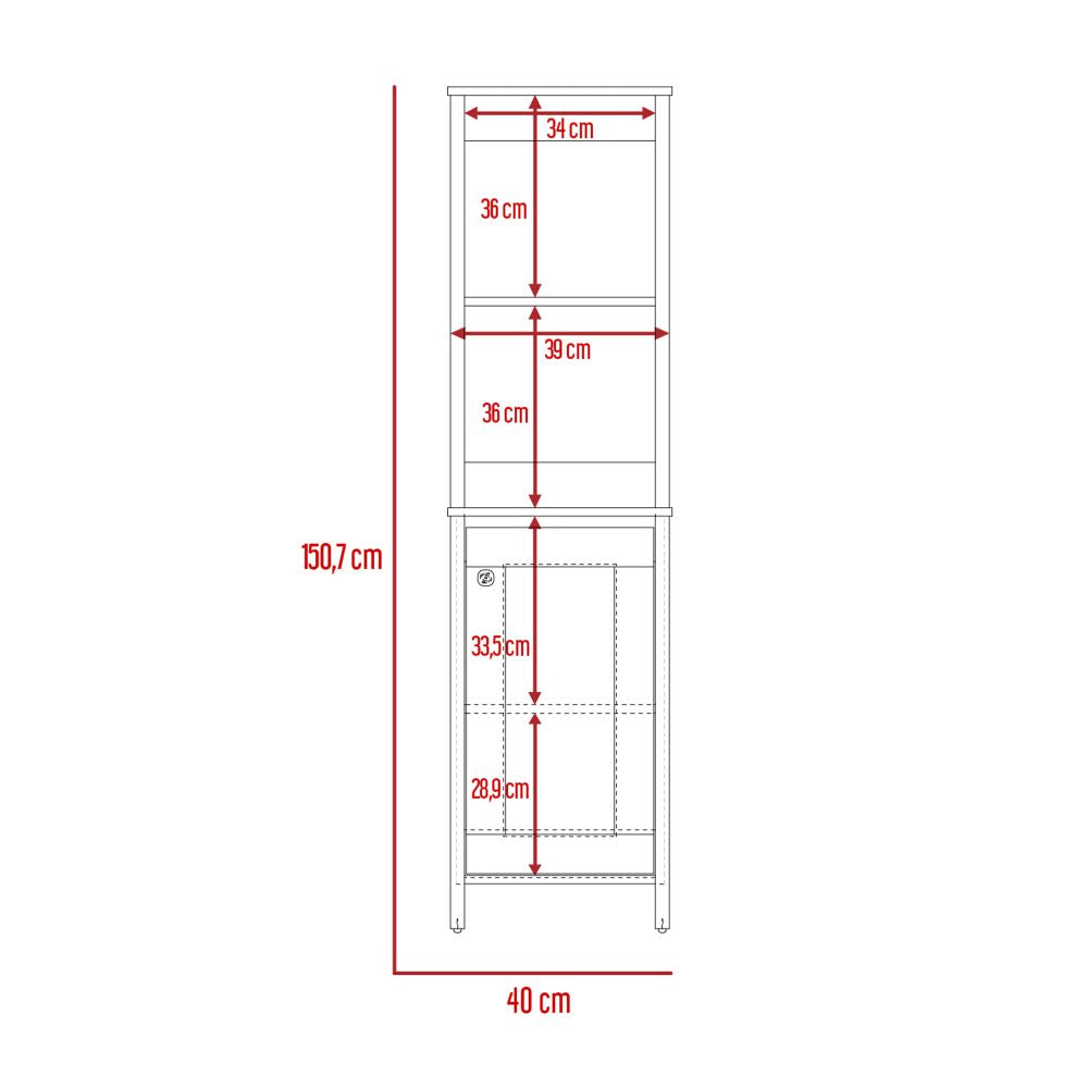 Mueble Optimizador Bath BI Color Duna y Blanco Para Baño
