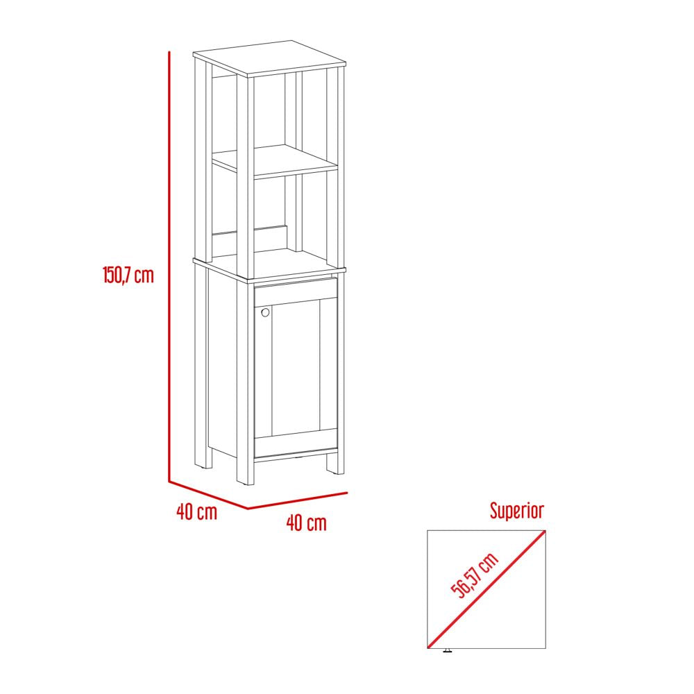 Mueble Optimizador Bath BI Color Duna y Blanco Para Baño