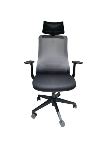 Silla Escritorio Livia Color Negro y Gris Para Oficina