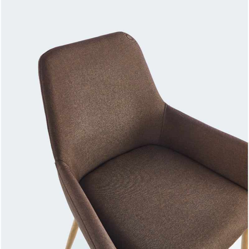 Sitial Concept Color Tapiz Café Oscuro y Pata Café Claro Para Sala De Estar